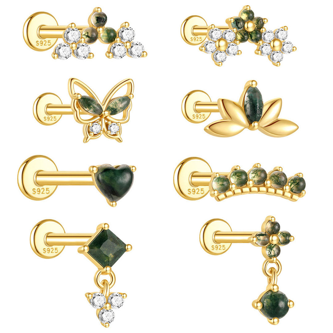 Annika – Goldene Ohrringe mit klarem, modernem Design.