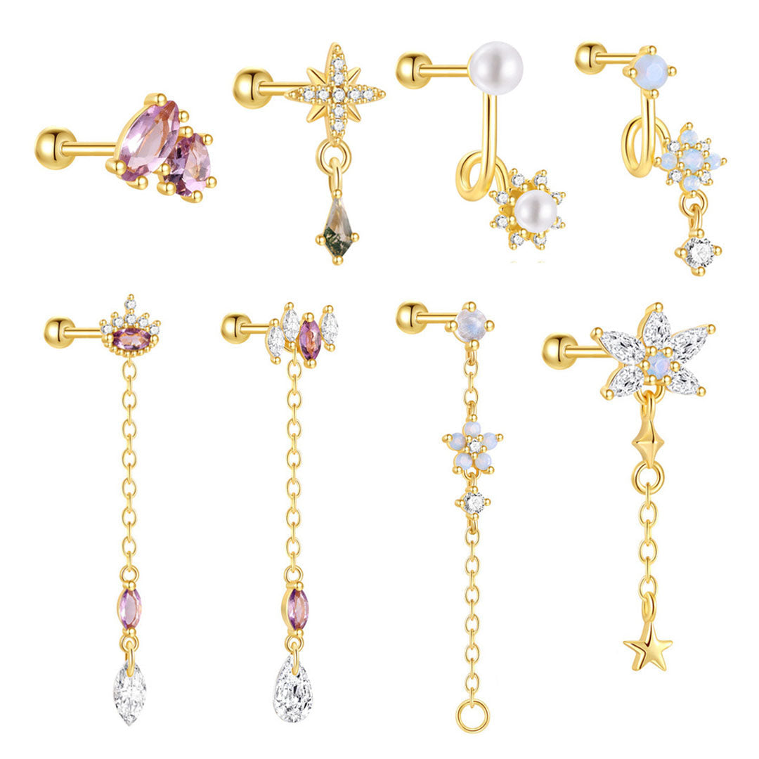 Johanna – Goldene Ohrringe mit zarter Silhouette.