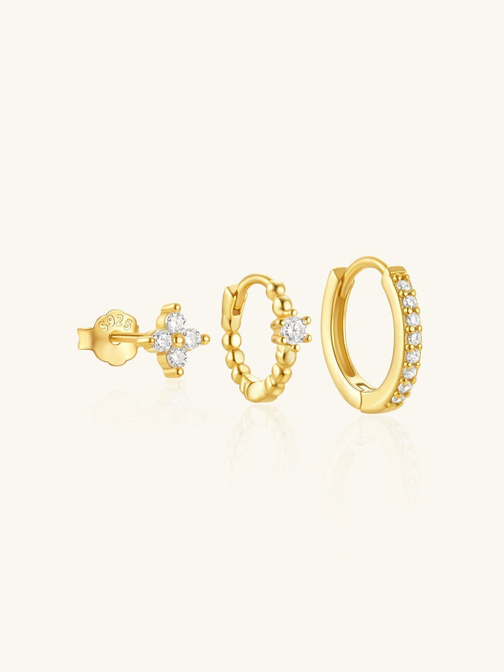 Luisa – Goldene Ohrringe mit weiblicher Form.