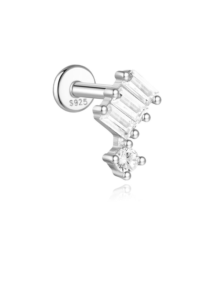 Goldene Ohrringe mit sanfter Kurve