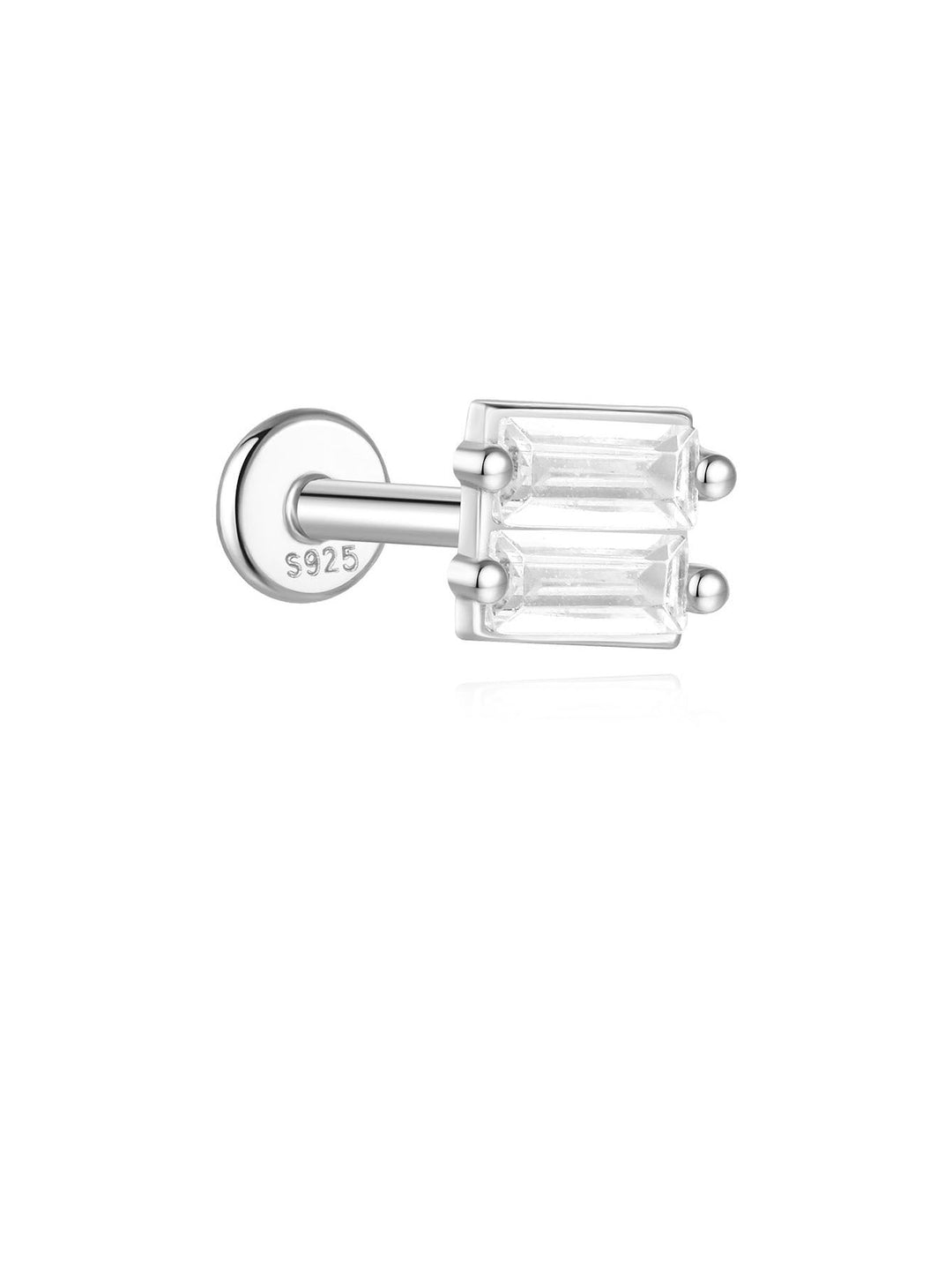 Goldene Ohrringe mit sanfter Kurve