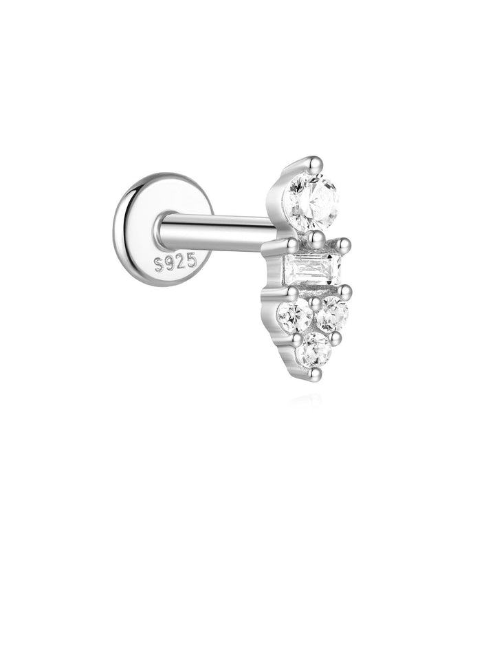 Goldene Ohrringe mit sanfter Kurve