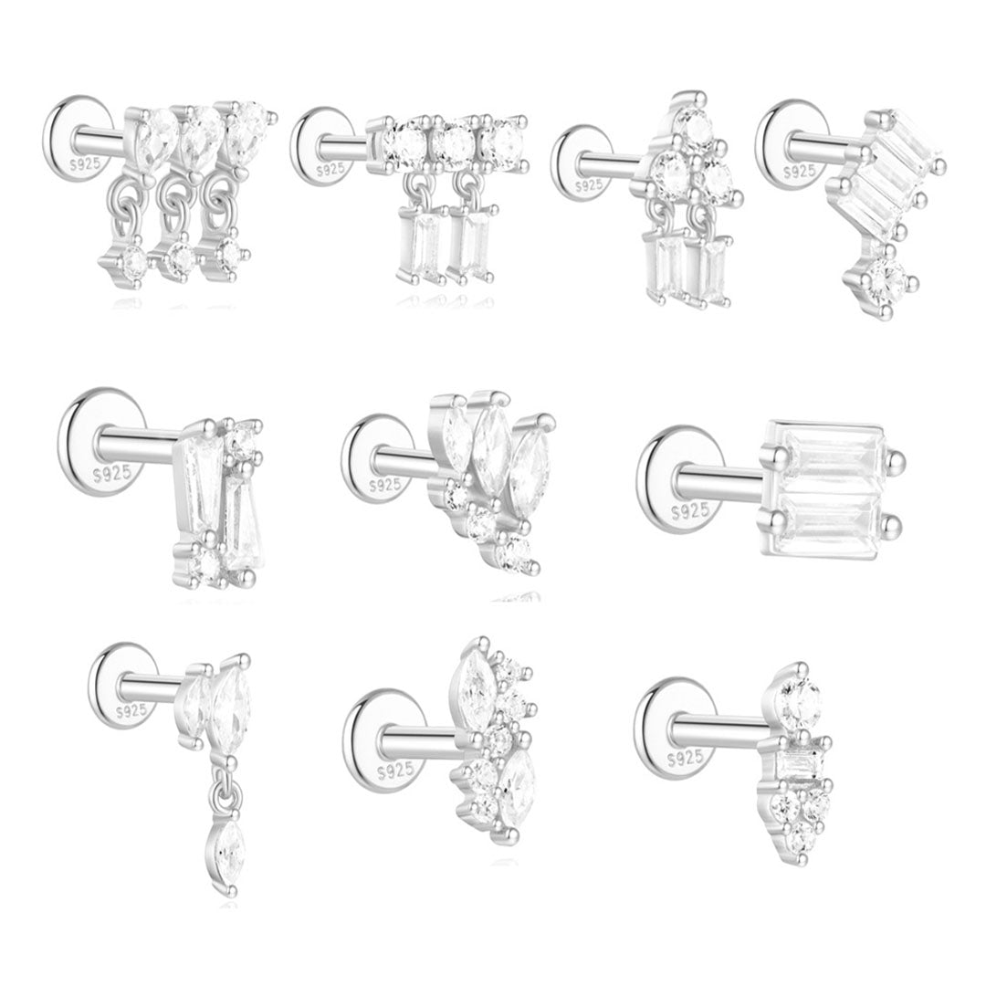 Goldene Ohrringe mit sanfter Kurve