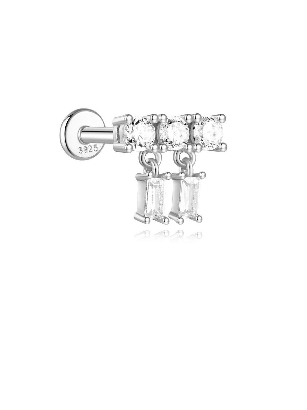 Goldene Ohrringe mit sanfter Kurve