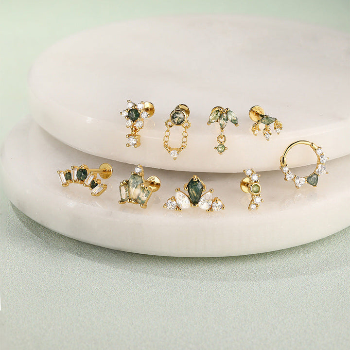 Romina – Goldene Ohrringe mit verspieltem Charme.