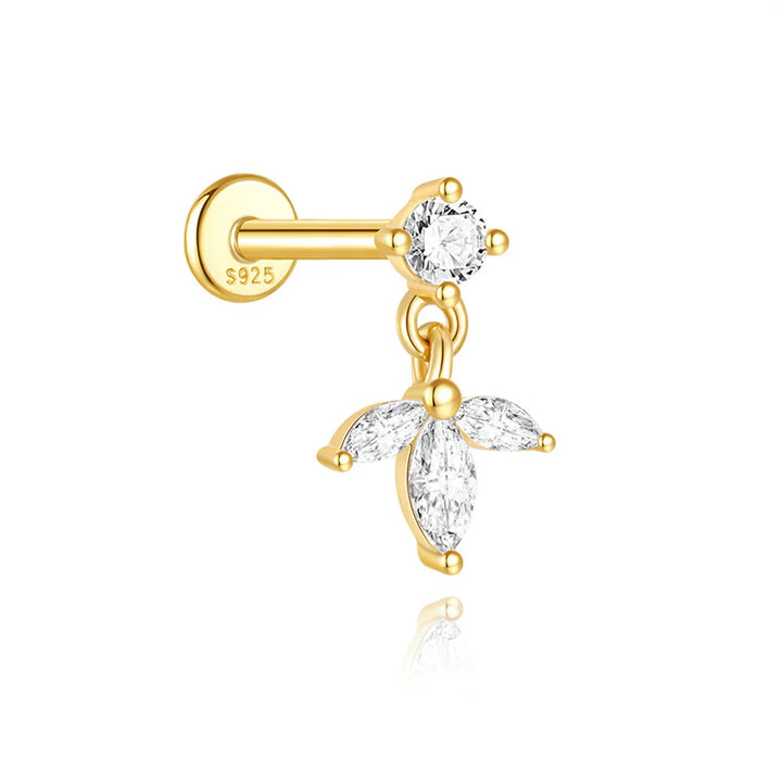 Johanna-Marie – Goldene Ohrringe mit strukturierten Oberflächen.