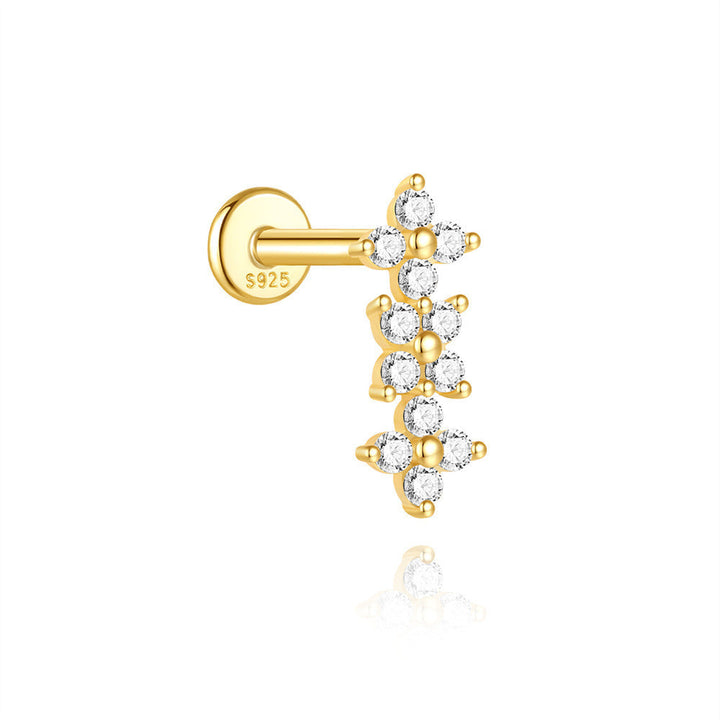 Martina – Goldene Ohrringe mit klarer Linie.