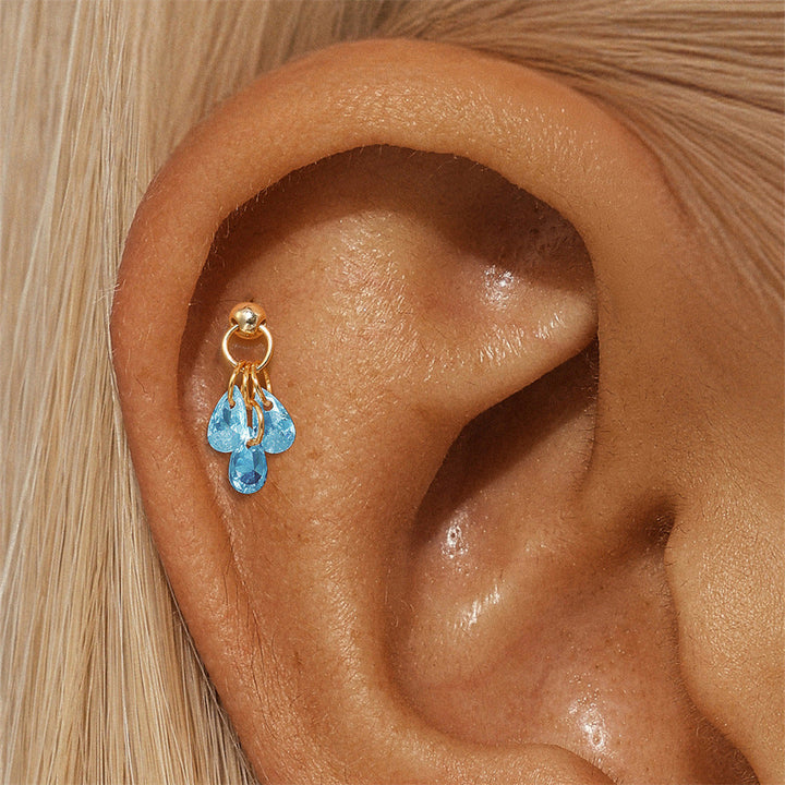 Jasmin – Goldene Ohrringe mit einfacher Raffinesse.