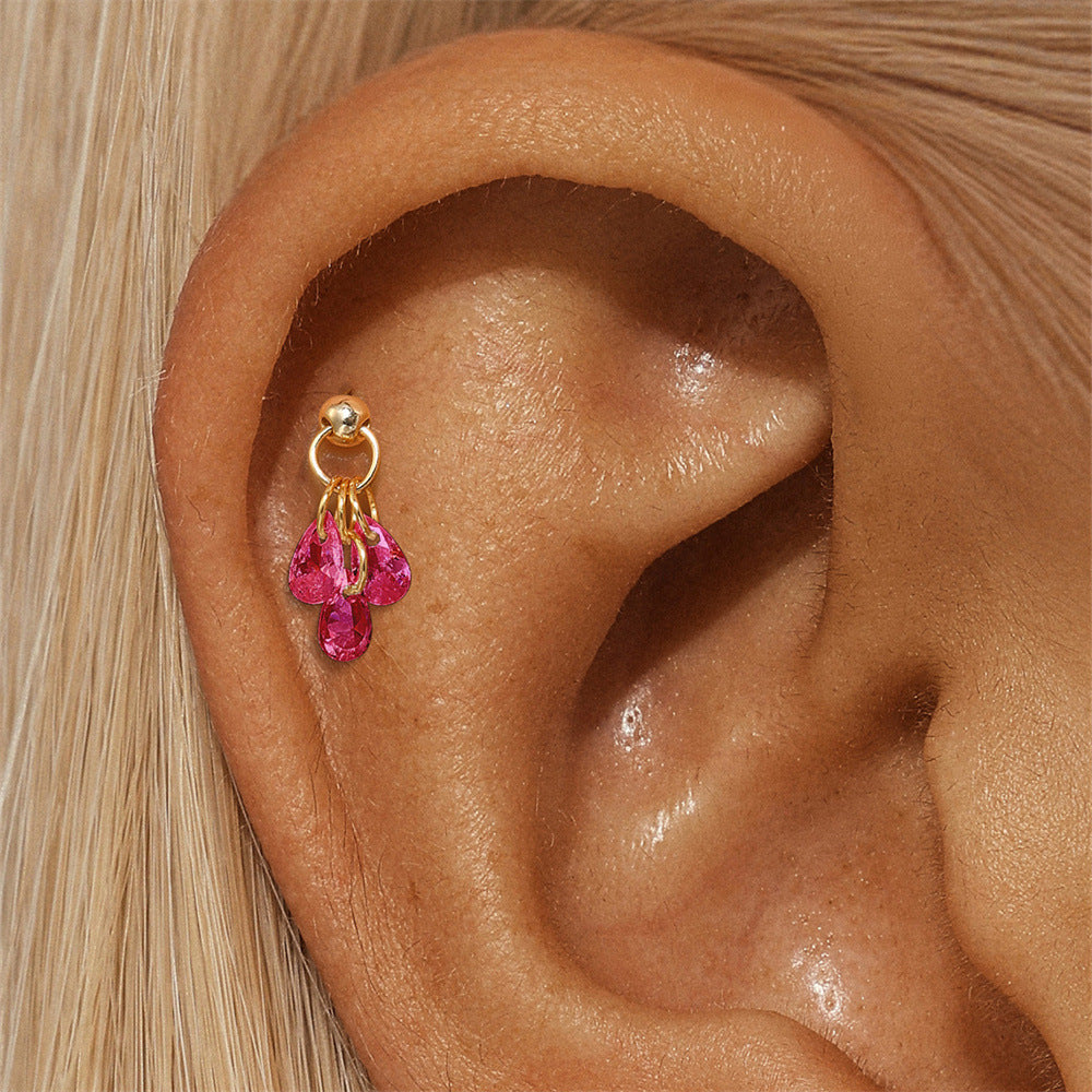 Jasmin – Goldene Ohrringe mit einfacher Raffinesse.