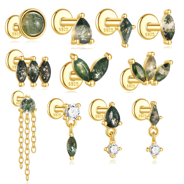 Sophie-Marie – Zarte goldene Ohrringe mit Bewegung.