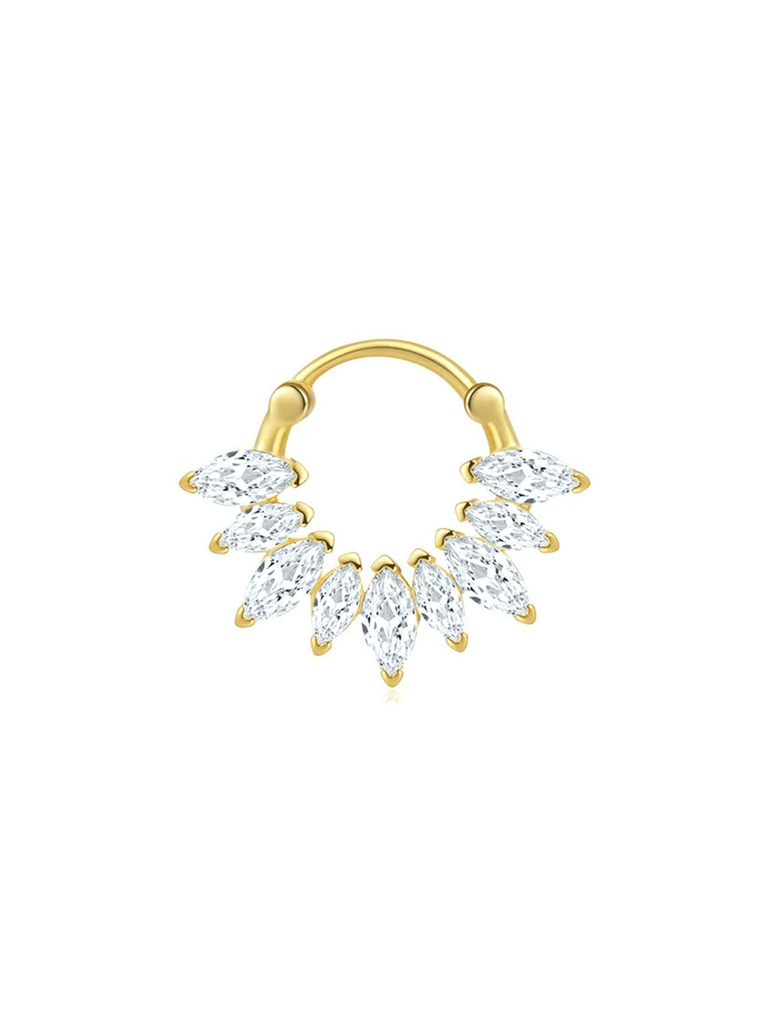 Alena – Zarte goldene Ohrringe mit eleganter Anmut.