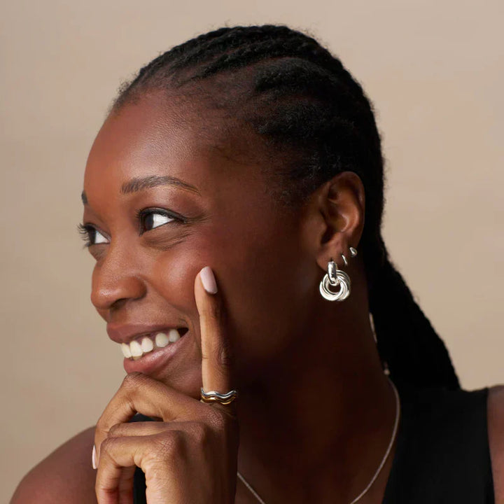 Geflochtene Ohrringe