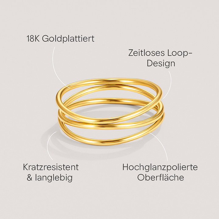 Johanna-Maria - Unendliche Schleife - Gold