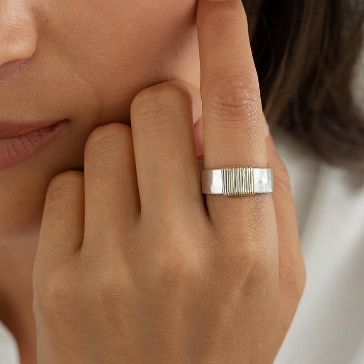 Emilie - Vintage Gold-Silber Ring