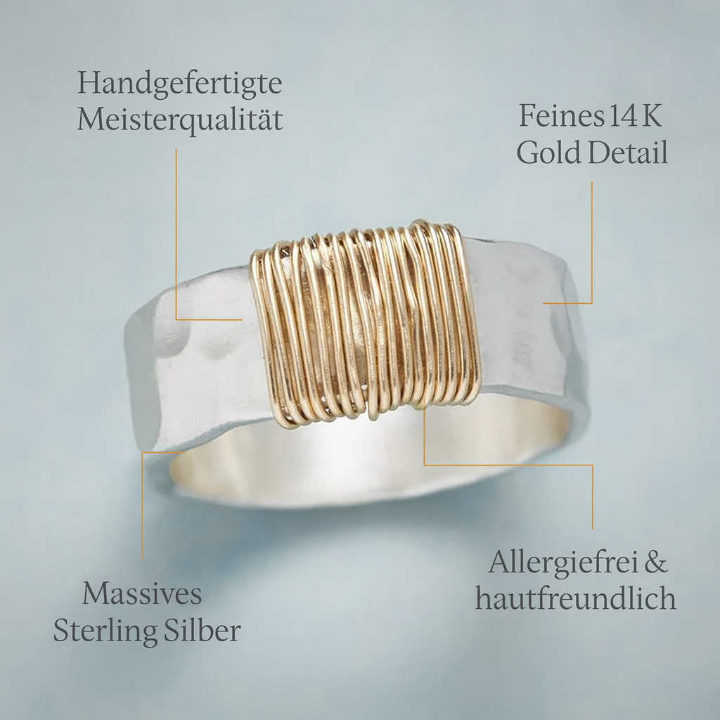 Emilie - Vintage Gold-Silber Ring