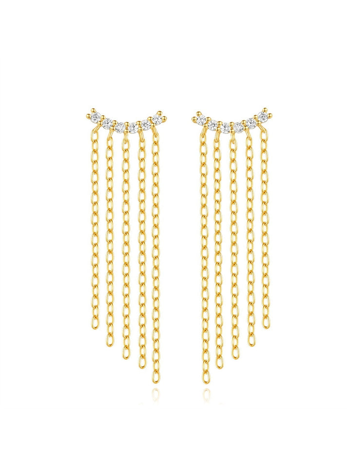 Tanja – Goldene Ohrringe mit einfachem Glanz