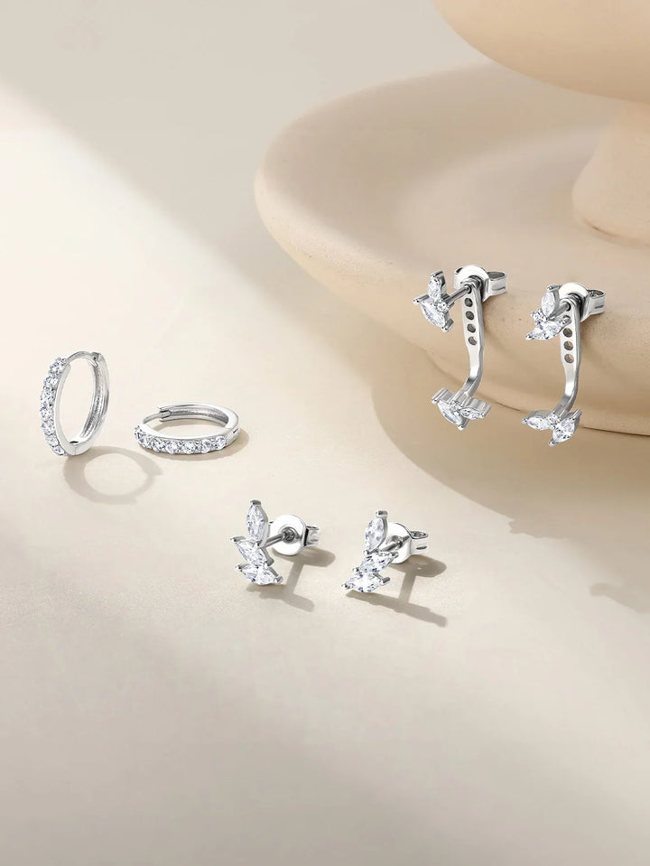 Tanja – Zarte goldene Ohrringe mit klarer Linie.