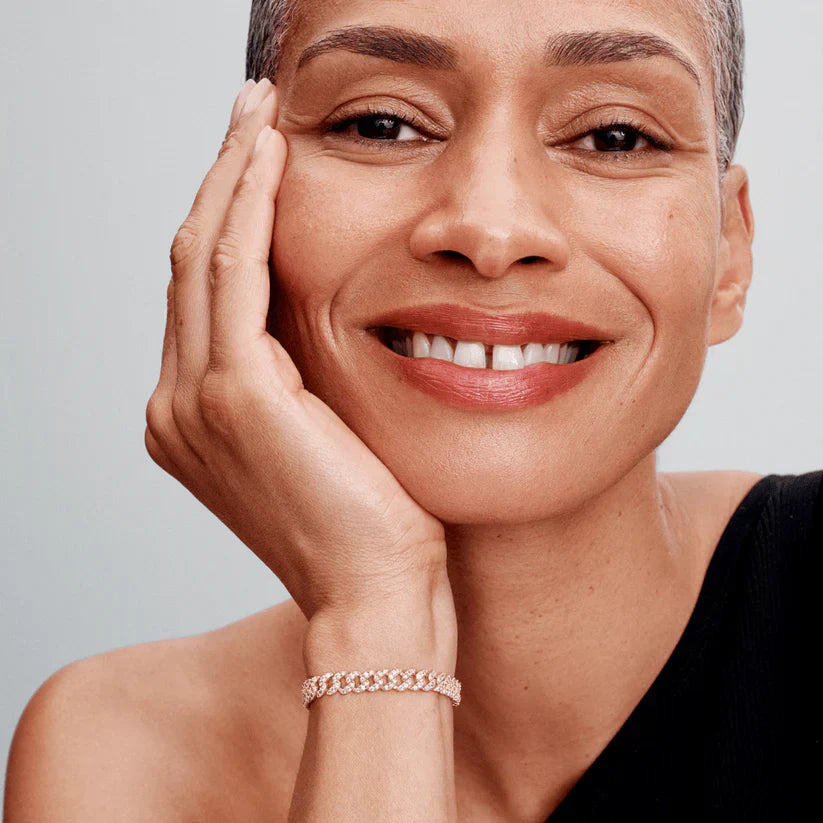 Moissanit Cuban-Armband