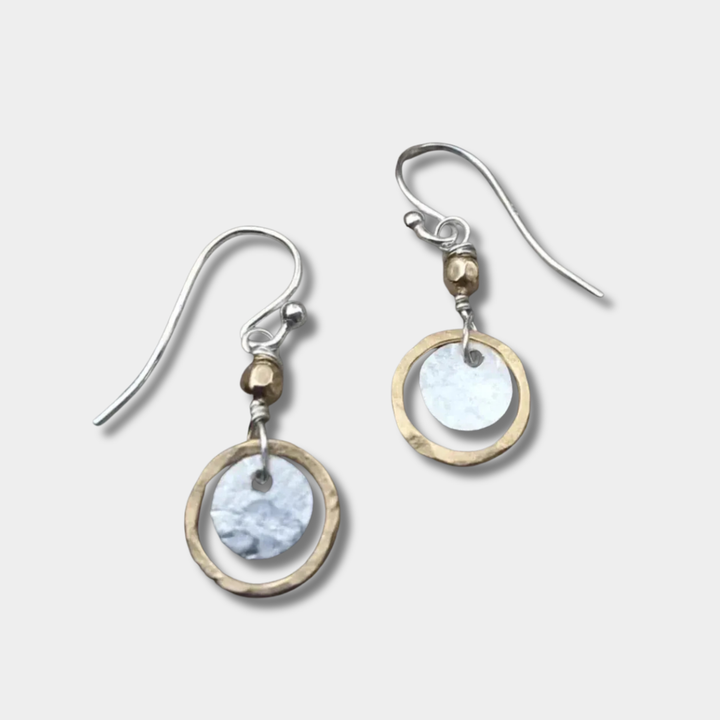 Kristina - Vintage Gold- und Silberohrringe