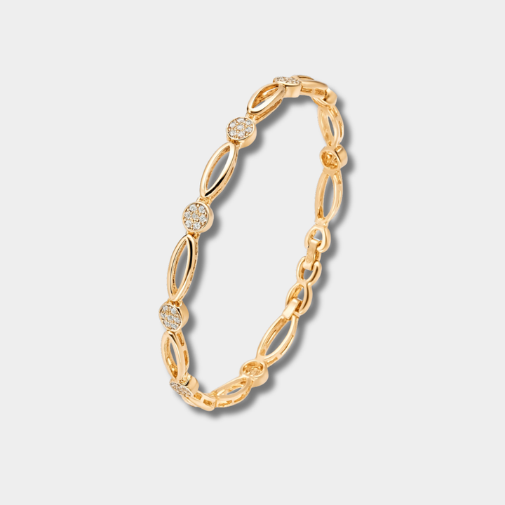 Klara - Elegantes goldenes Armband mit Zirkonia