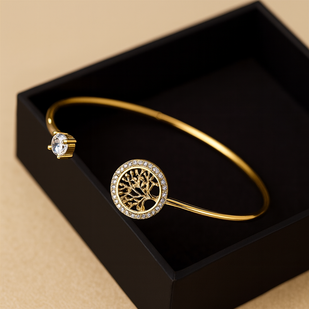 Sara - Verstellbares Lebensbaum-Armband