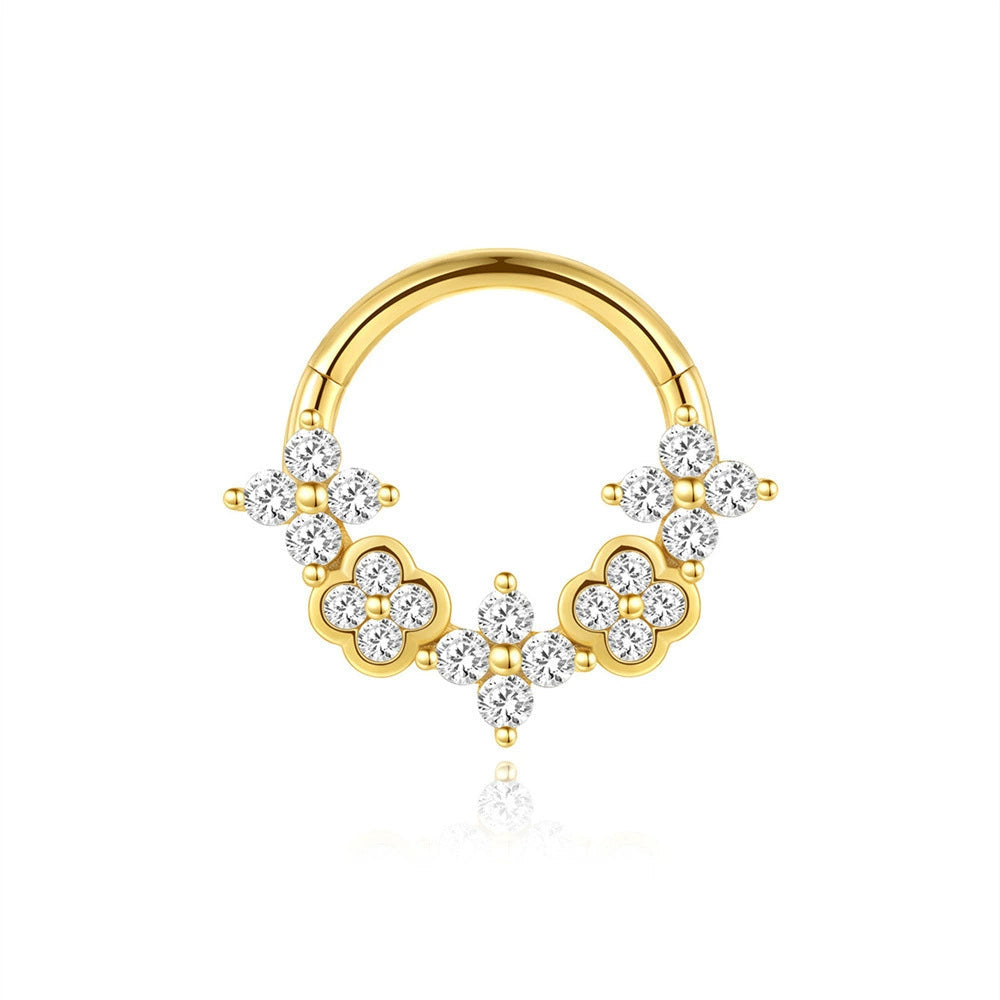 Johanna-Marie – Goldene Ohrringe mit strukturierten Oberflächen.