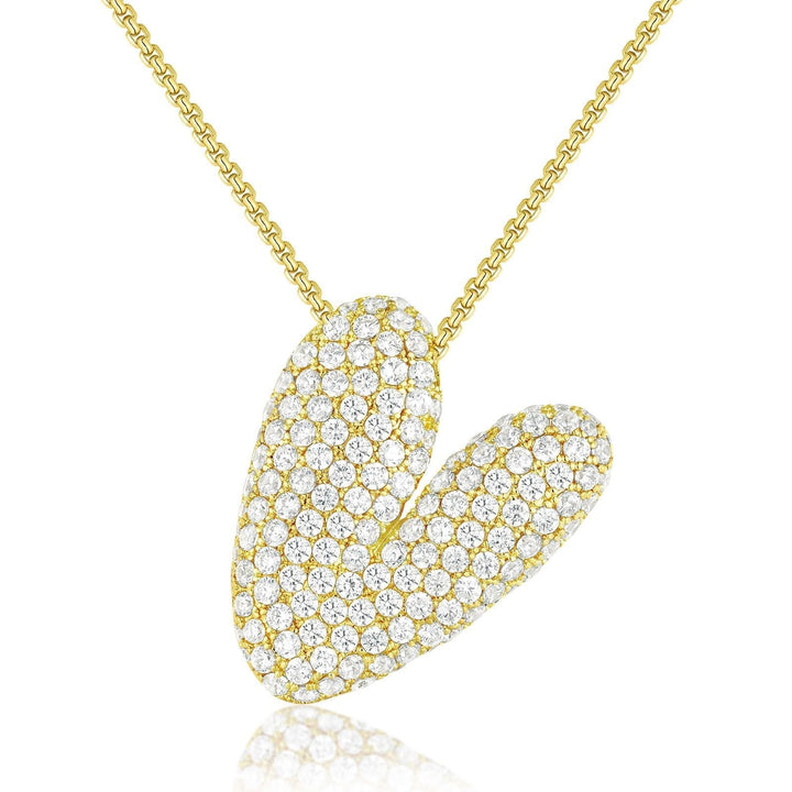 Frieda – Goldkette mit organischem Anhänger.