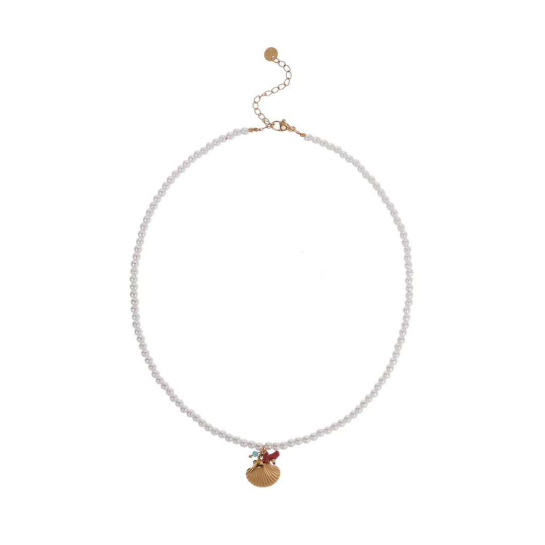 Xenie – Tropfenförmige Ohrringe mit Perlenanhänger.