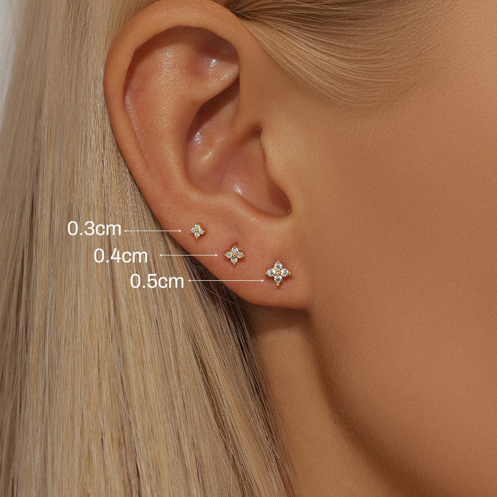 Tanja – Feine goldene Ringe mit glitzerndem Akzent.