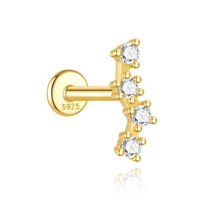 Marlene – Goldene Ohrringe mit klarer Charakteristik.