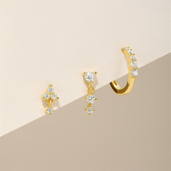 Eva – Goldene Ohrringe mit einfachem Glanz