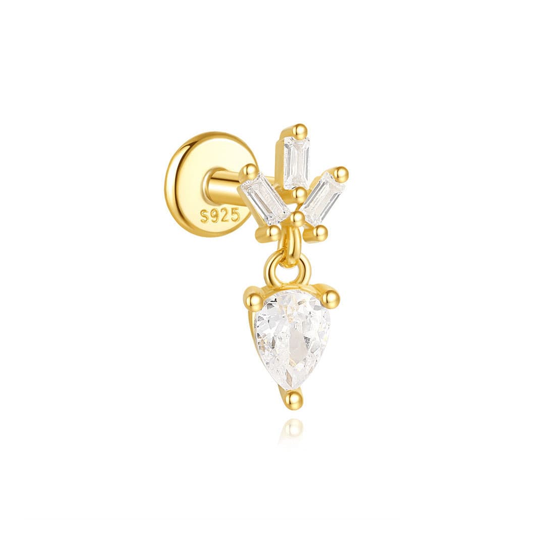 Ronja – Goldene Ohrringe mit feinem Glanz