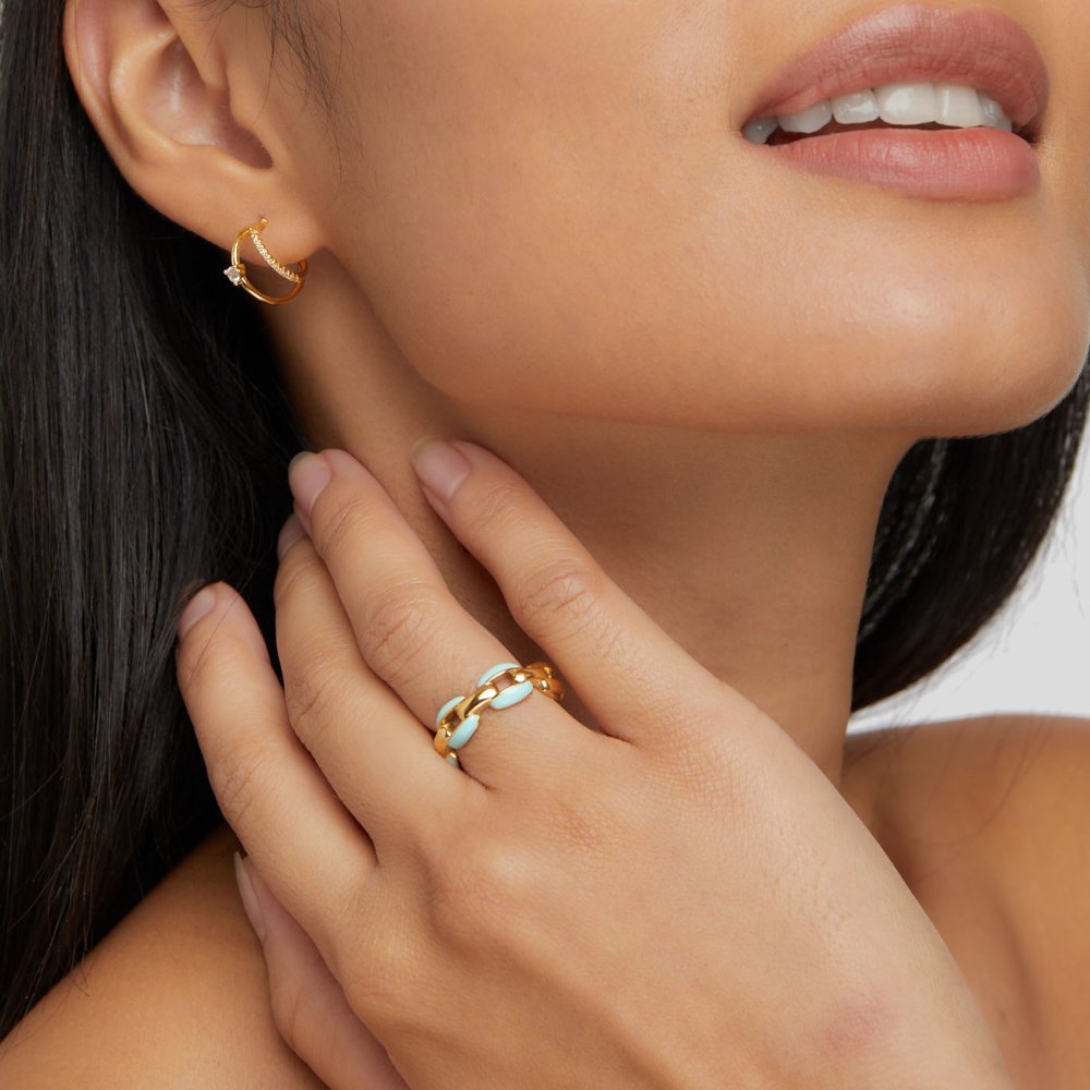 Anneliese – Bicolor Ring aus Gold und Silber.