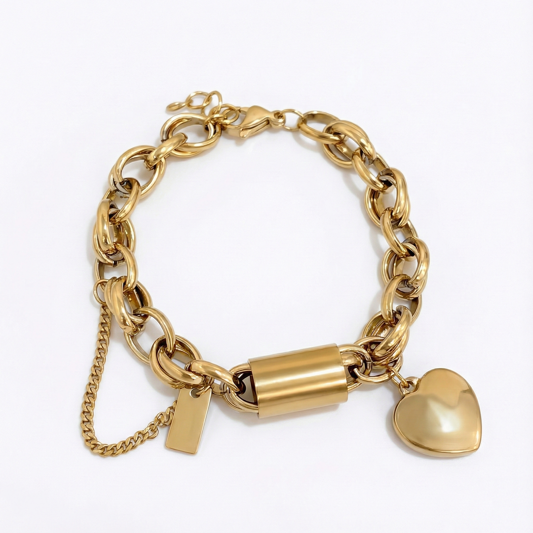 Chunky Armband Herzstück