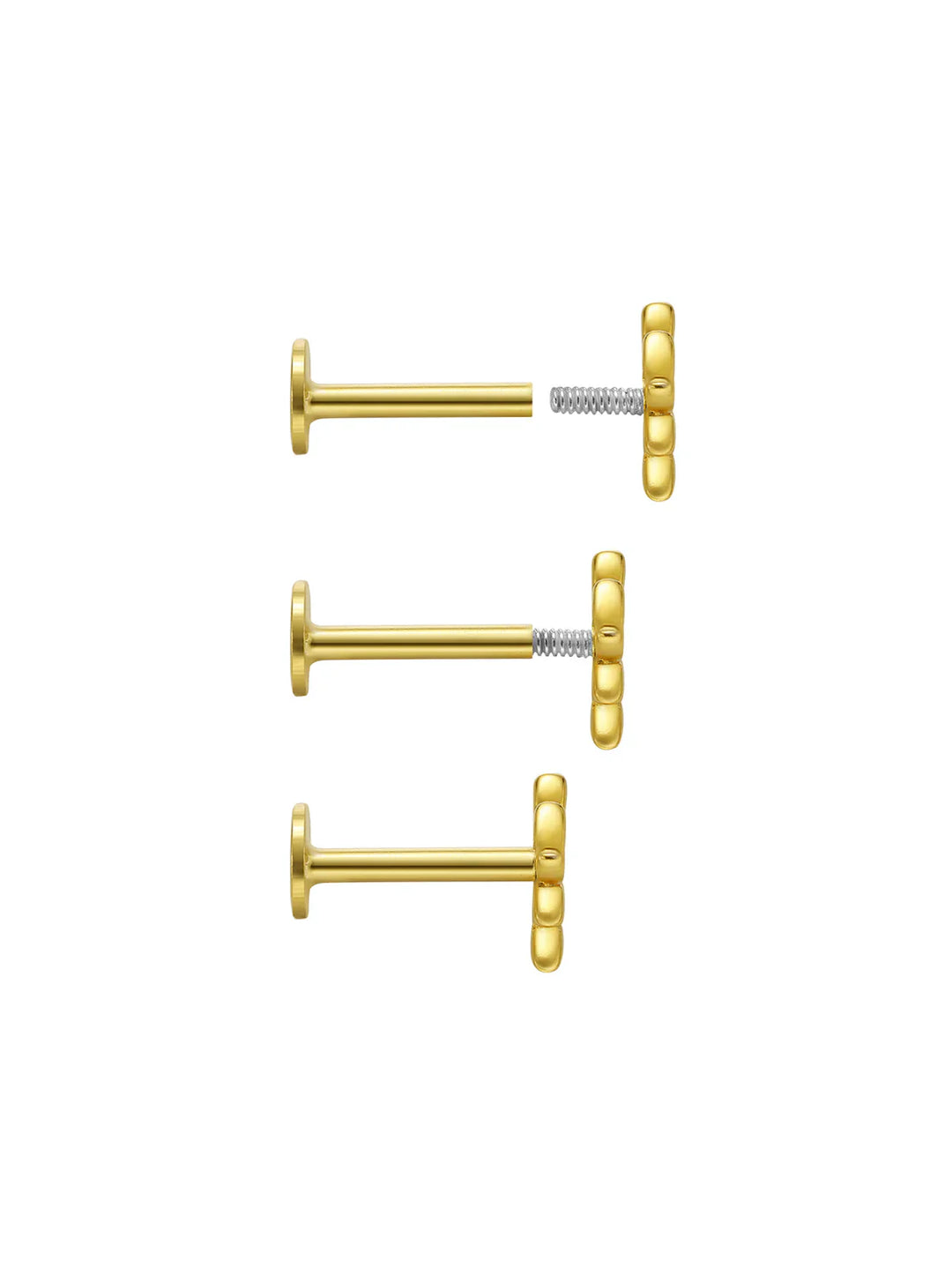 Katrin – Goldene Ohrringe mit sanfter Krümmung.