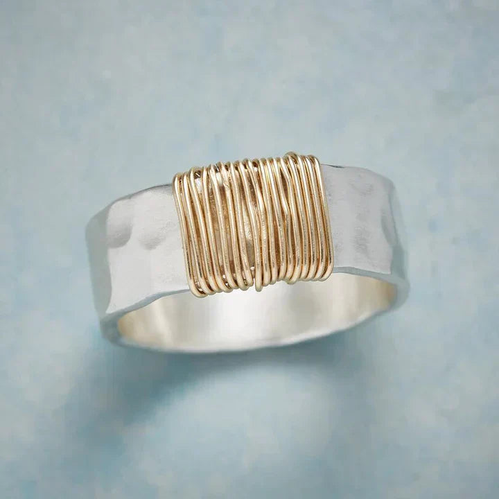 Emilie - Vintage Gold-Silber Ring