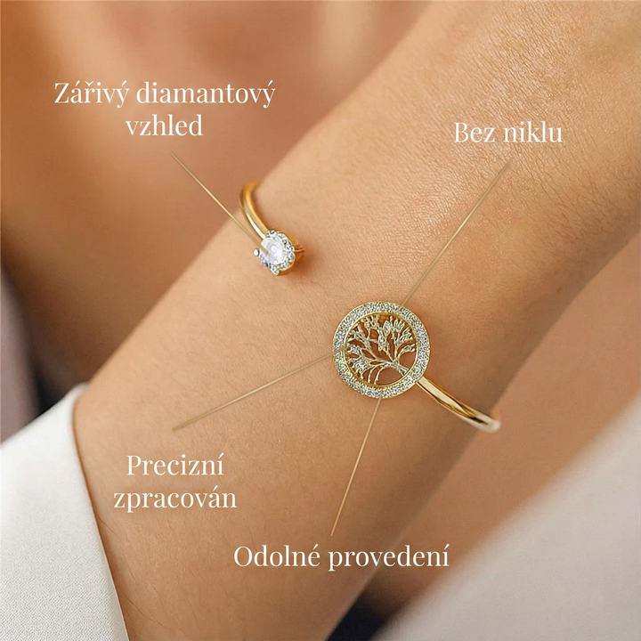Sara - Verstellbares Lebensbaum-Armband
