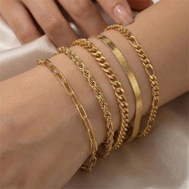 Juna - Armband-Set | Gold