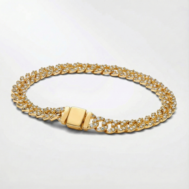 Moissanit Cuban-Armband