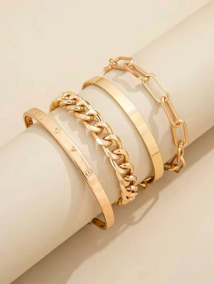 Elan Mercer Armbandsets | Gold