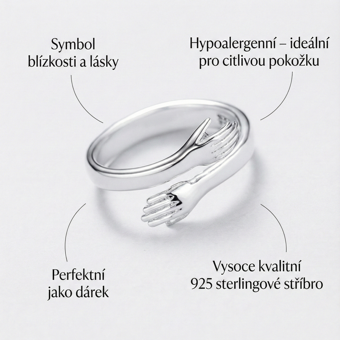 Petra - Verstellbarer Silberring Cuddle