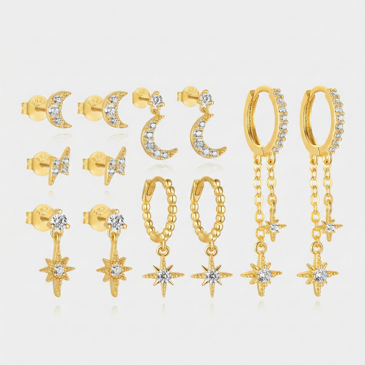 Paulina – Zarte goldene Ohrringe mit modernem Look.